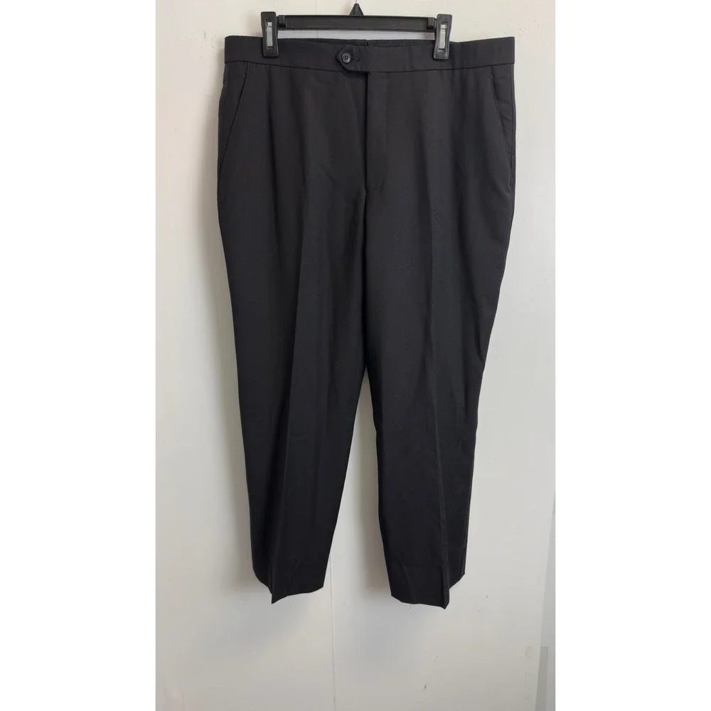 Jos.A Bank Mens Black Tuxedo Suit Jacket‎ 41R Pants 36X28 Cummerbund Formal 3 Pc